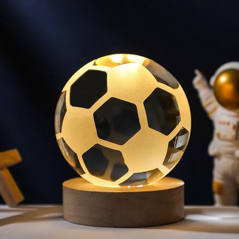 Ballon de football-6cm avec socle