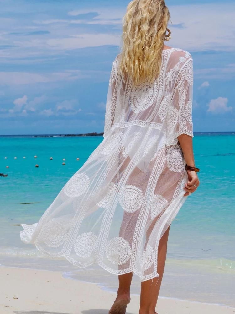 White Beach Kimono