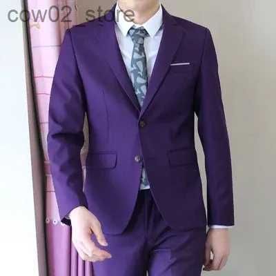 2 Button Purple