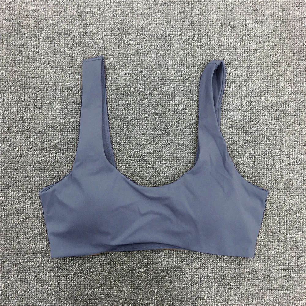 grey blue vest bra