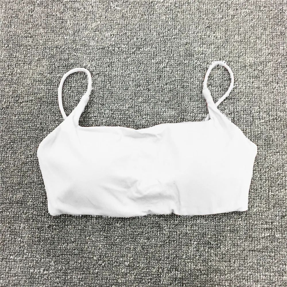 white strap bra