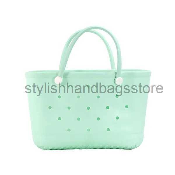 R11 Borsa da spiaggia verde debole