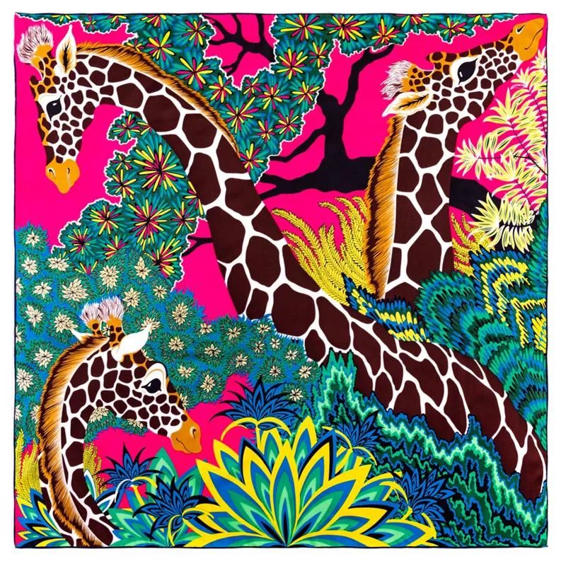 ROSE Girafe CHINE 90CM x 90CM