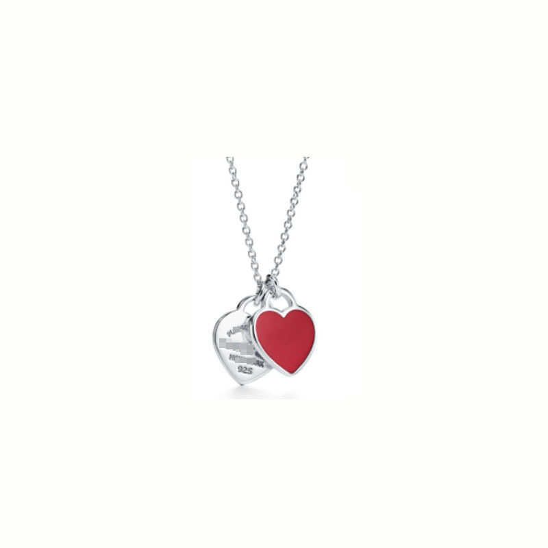 Red Double Heart-925 Silver