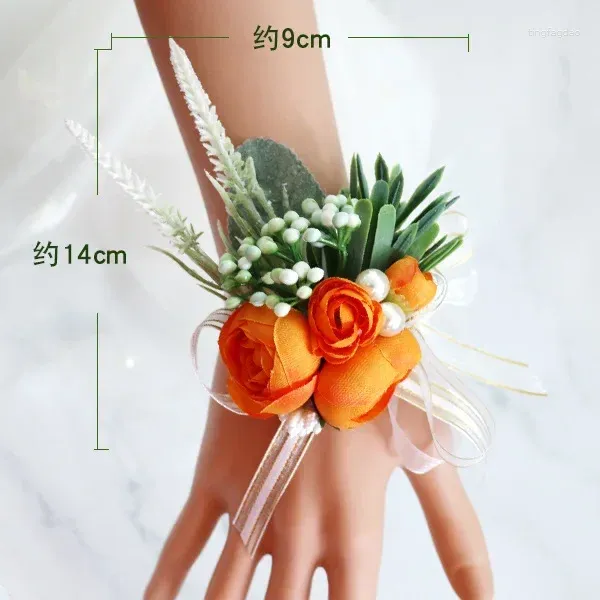 orange corsage