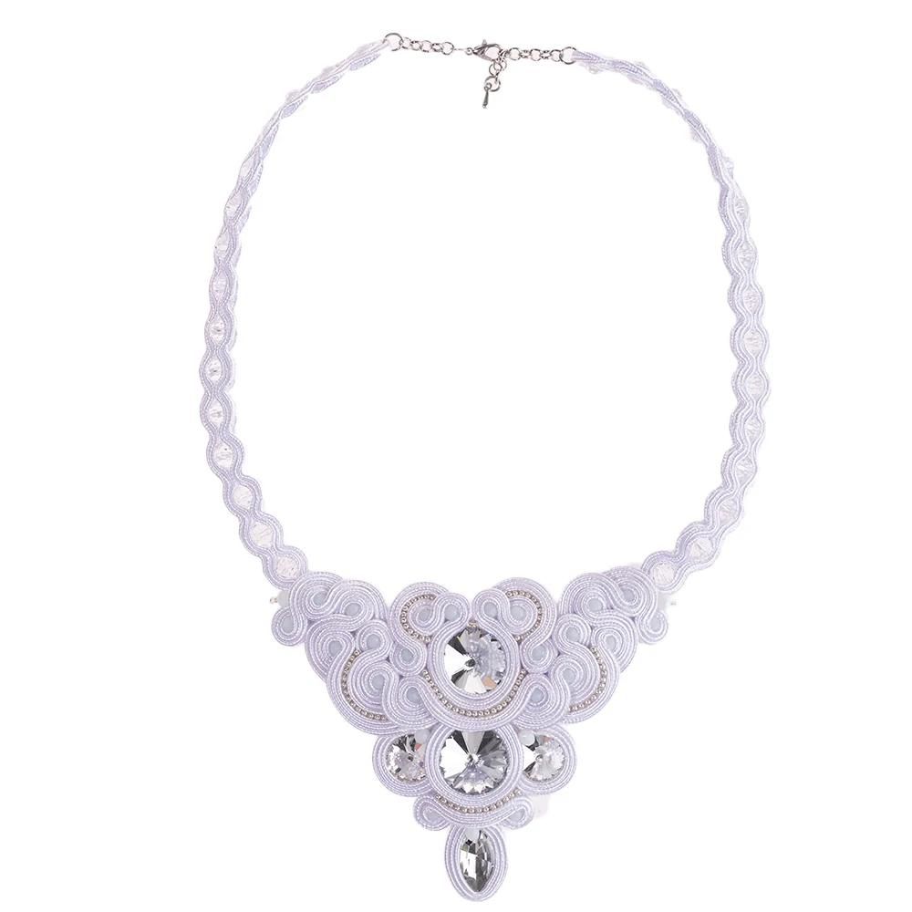 Metal Color:White necklaceLength:40cm