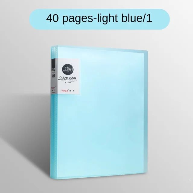 40 pages bleue