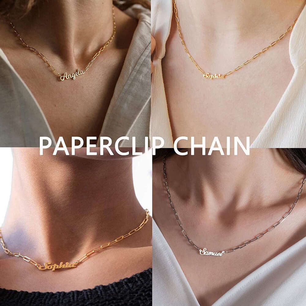 Paperclip-ketting-18 inches