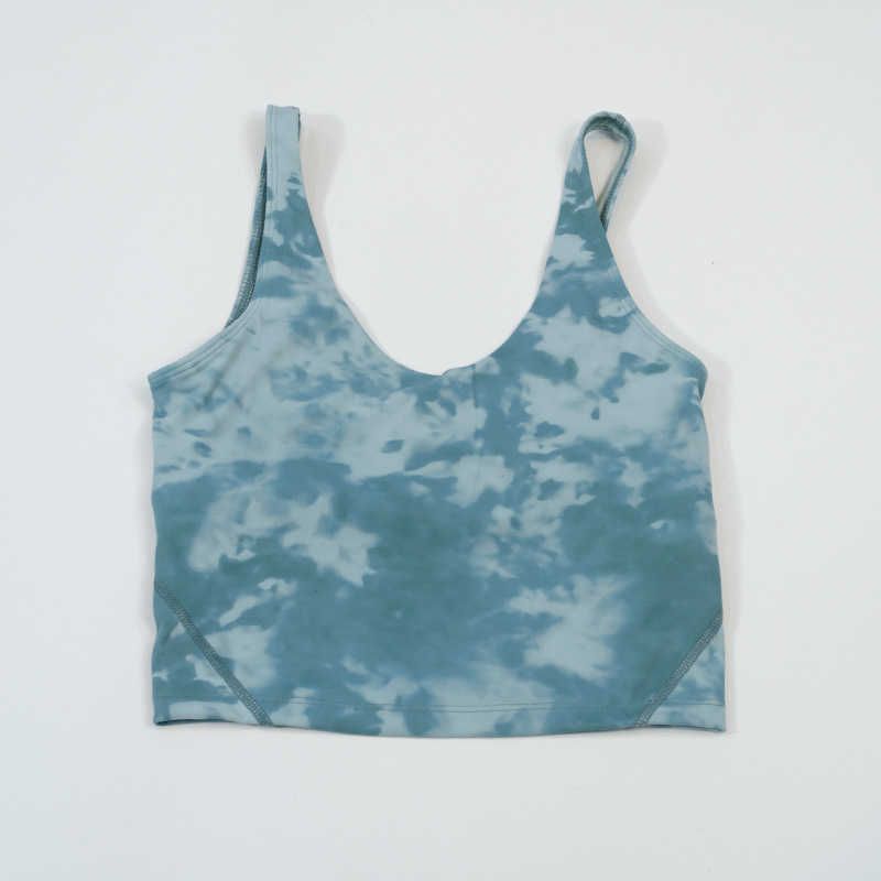 spruce green tie dyed u vest