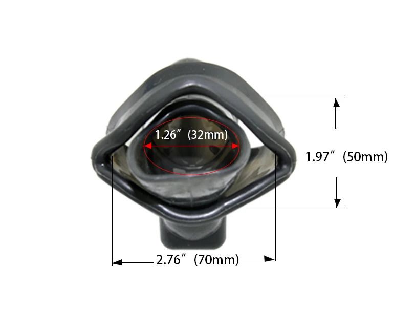 Schwarzer 50-mm-Ring