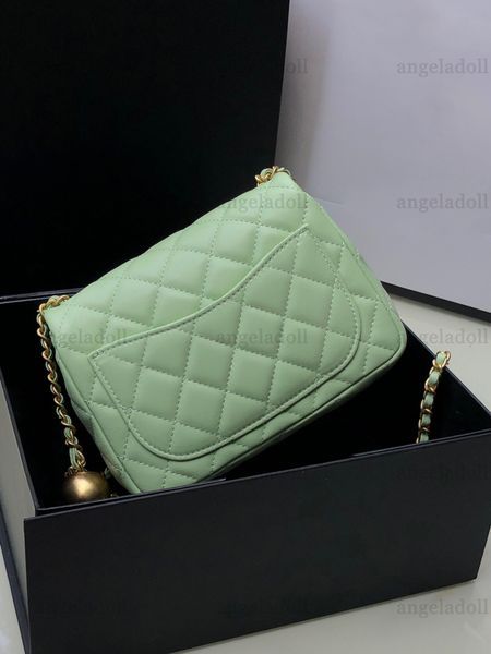 light green real leather