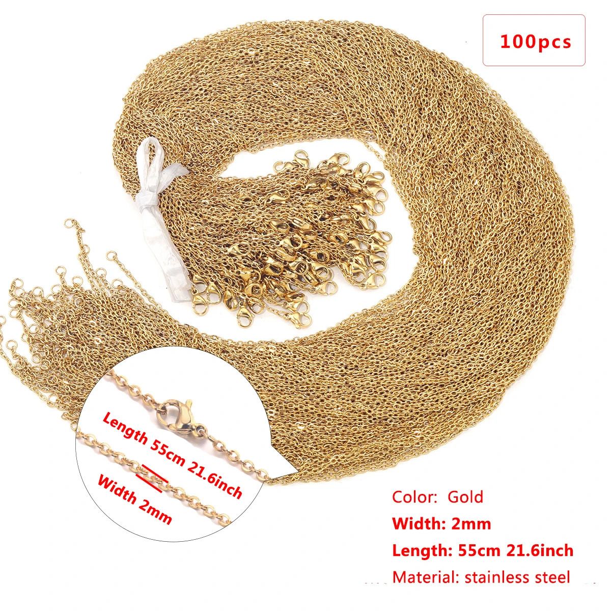 Gold2mm-55 cm