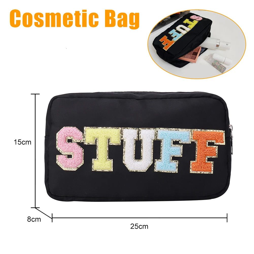 black cosmetic bag