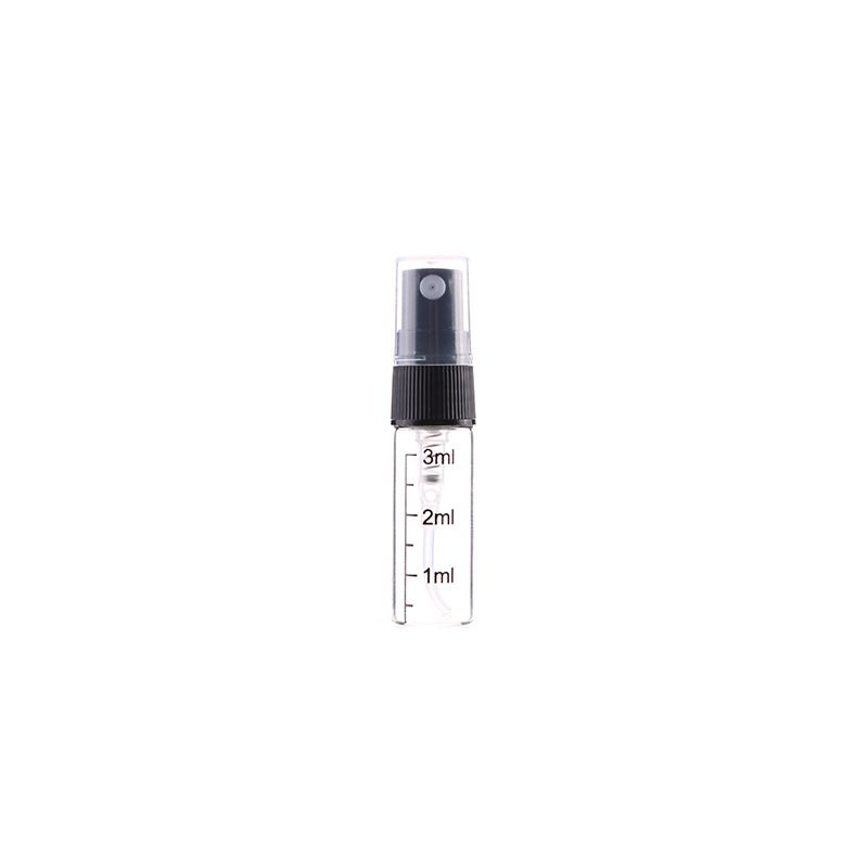 Couvercle transparent noir gradué 3ml