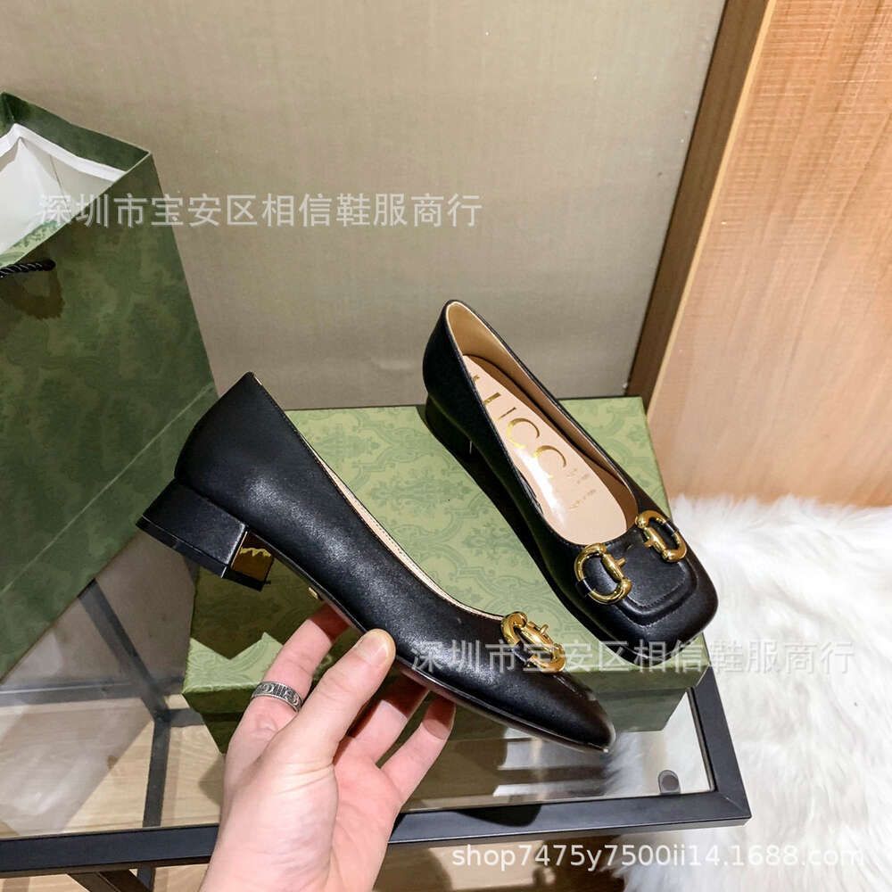 black single shoe 2cm