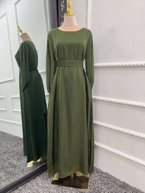 Army Green Abaya-S