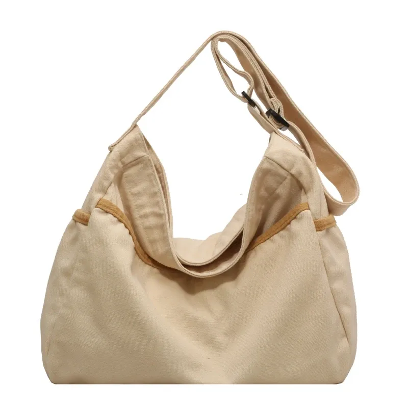 Beige Canvas Bag