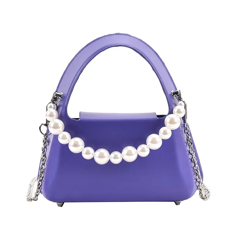 purple shoulder bag