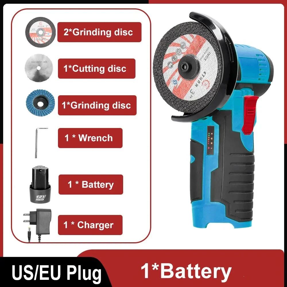 Bleu 1 batterie a-Us