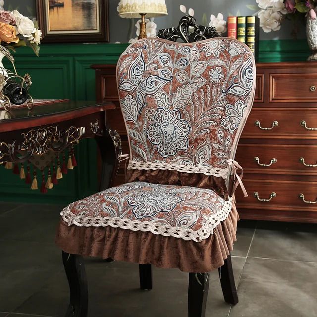 Brown-1pc Chair Cover