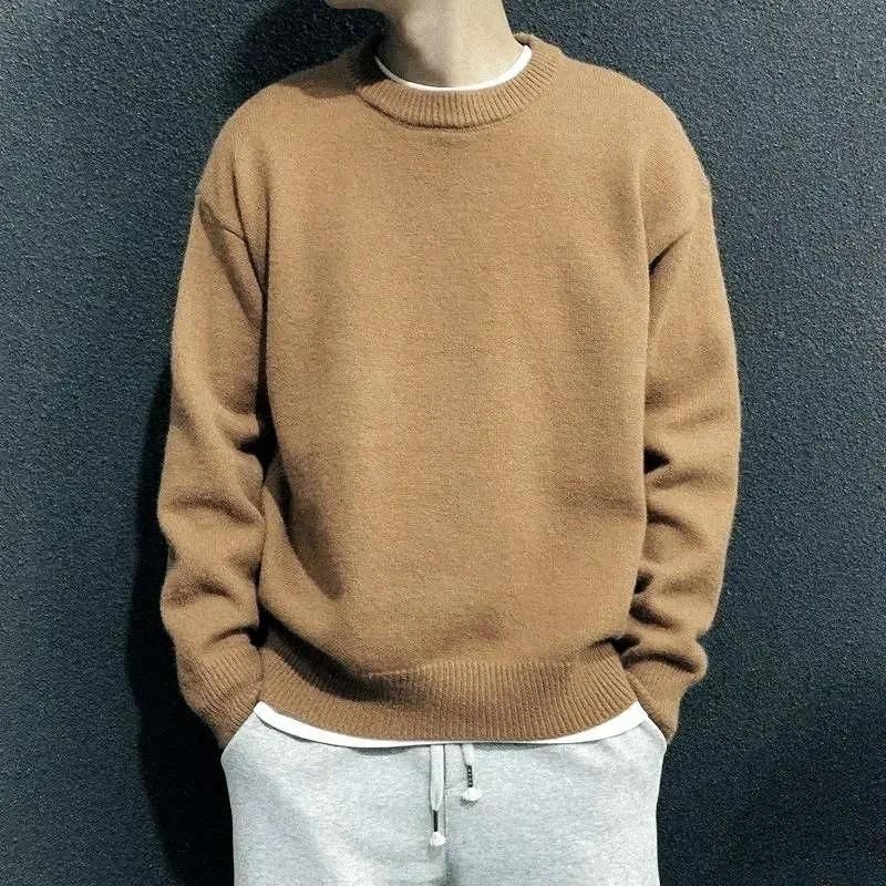 Khakifarbener Pullover