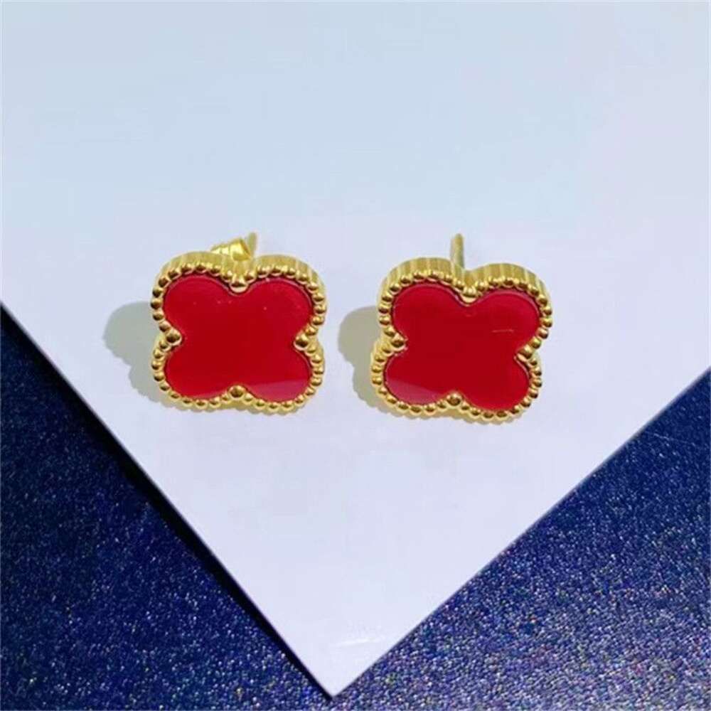 6607 Earrings Red