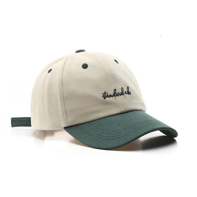 green baseball cap