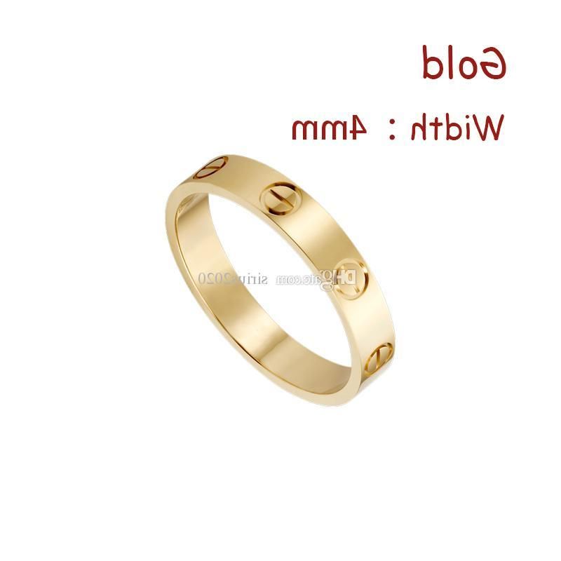 Goud (4mm) -Love ring