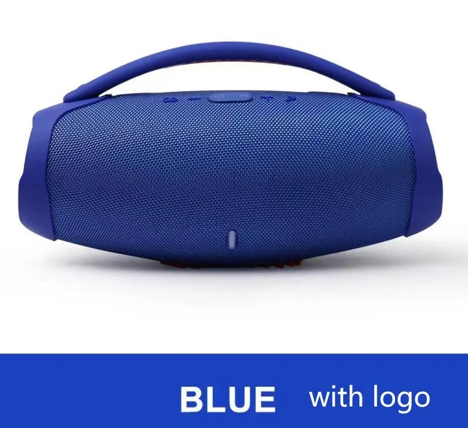 Blue with logo