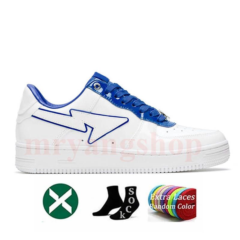 A18 Patent Leather White Blue 36-45