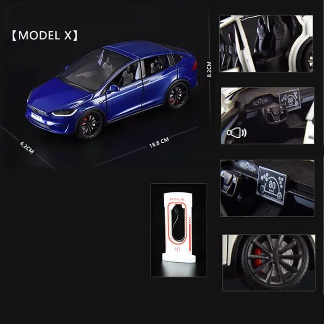 Model x Blue