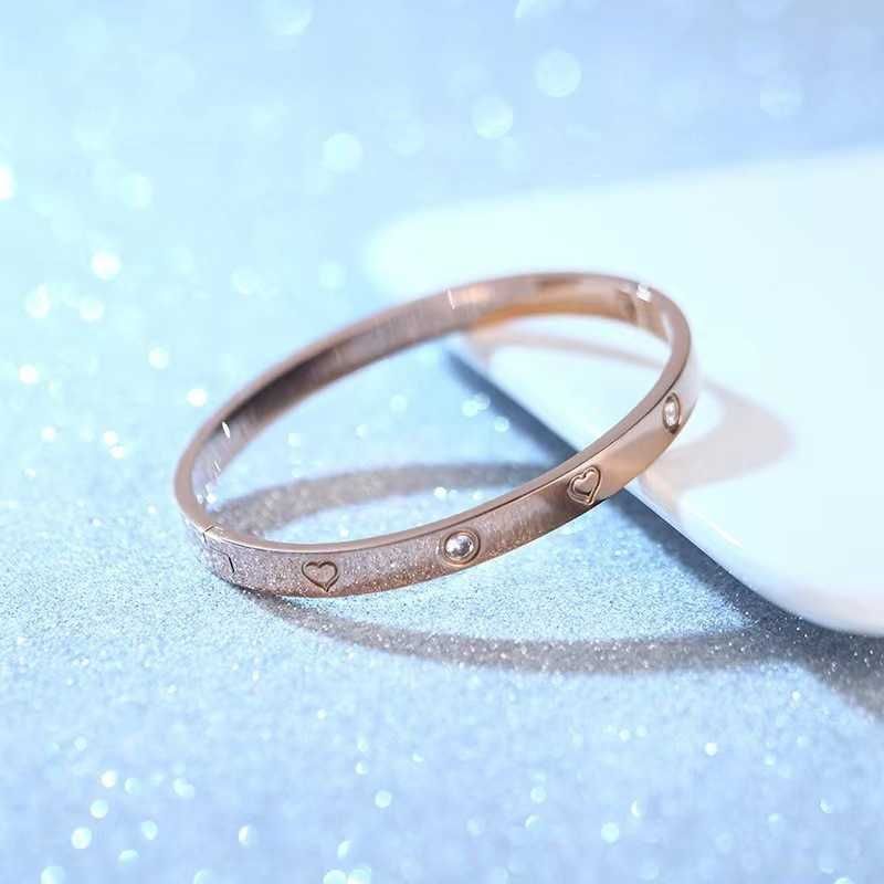 6mm Love Diamond Bracelet Rose Gold Si