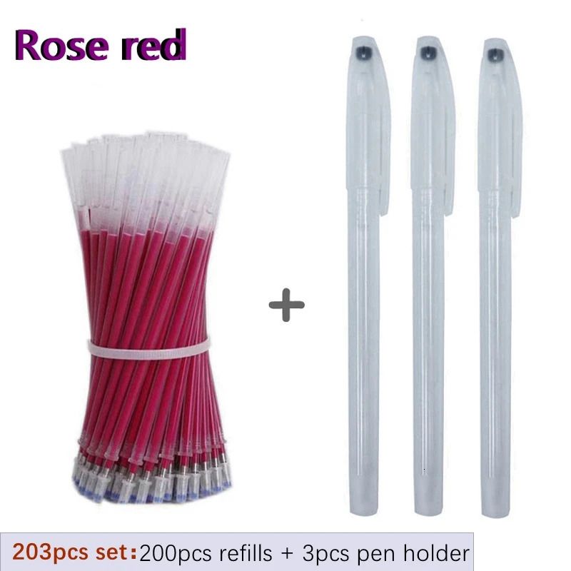 Ensemble rouge 203pcs-rose