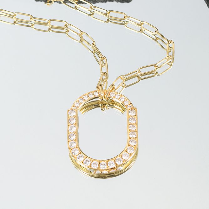 necklace#gold#full diamonds