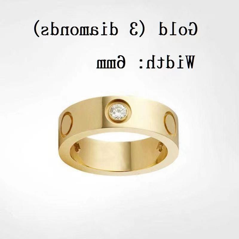 6mm gold with diamond