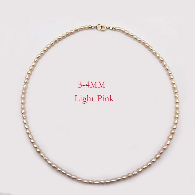 3-4mm luz rosa-45cm