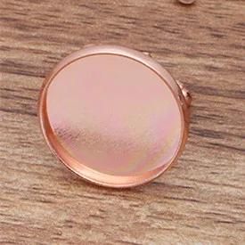 Color:Rose gold platedSize:18mm base