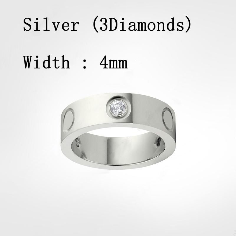 Diamenty 4 mm-silver