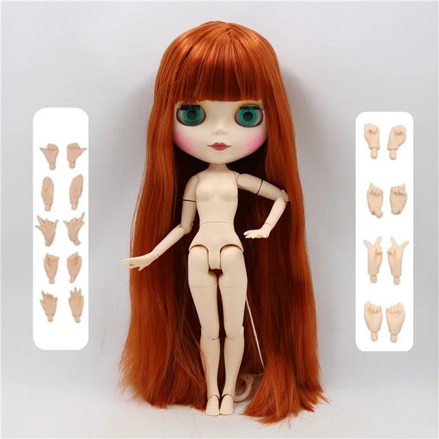 Matte Face-White Skin Nude Doll