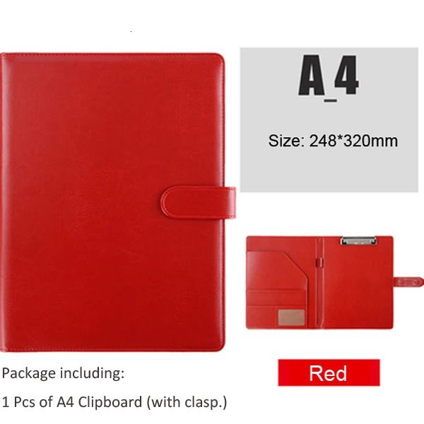 Clip métal rouge A4