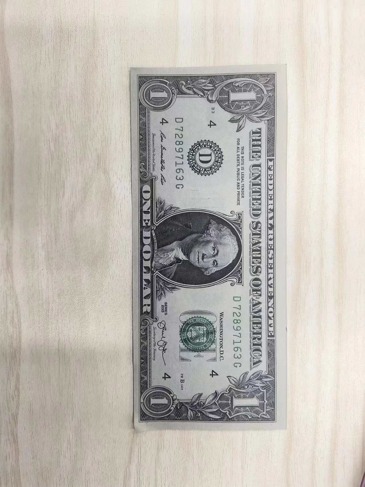 1 dollar