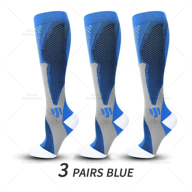 3 Paare blau