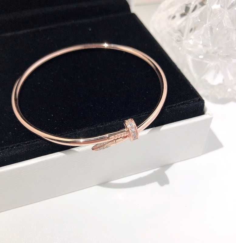 Bracelet diamant en or rose S925