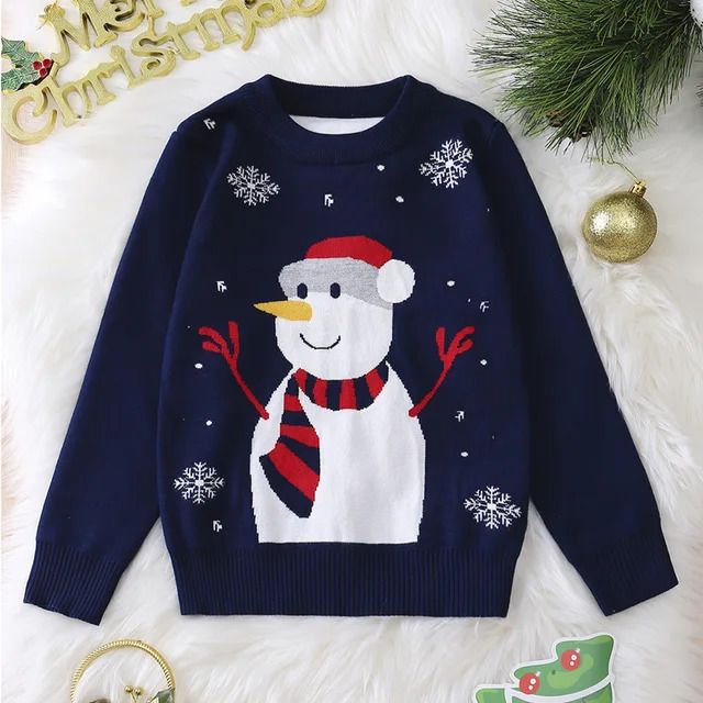 dark blue snowman