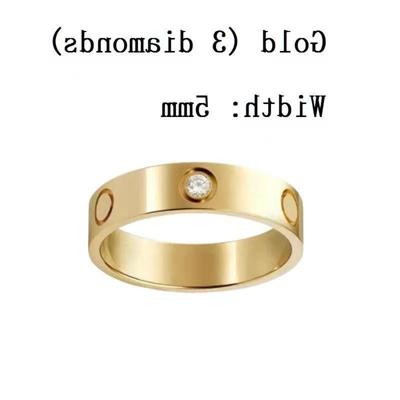 5mm gold with diamond