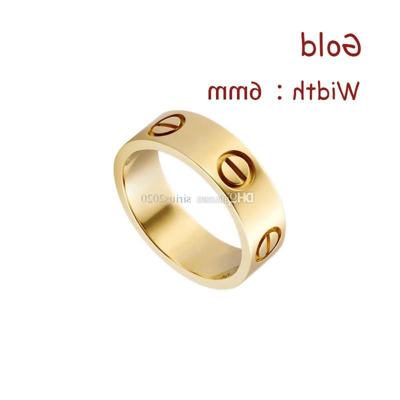 Goud (6 mm) -Love ring