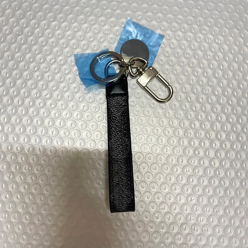 Slim Black Mono Keychain