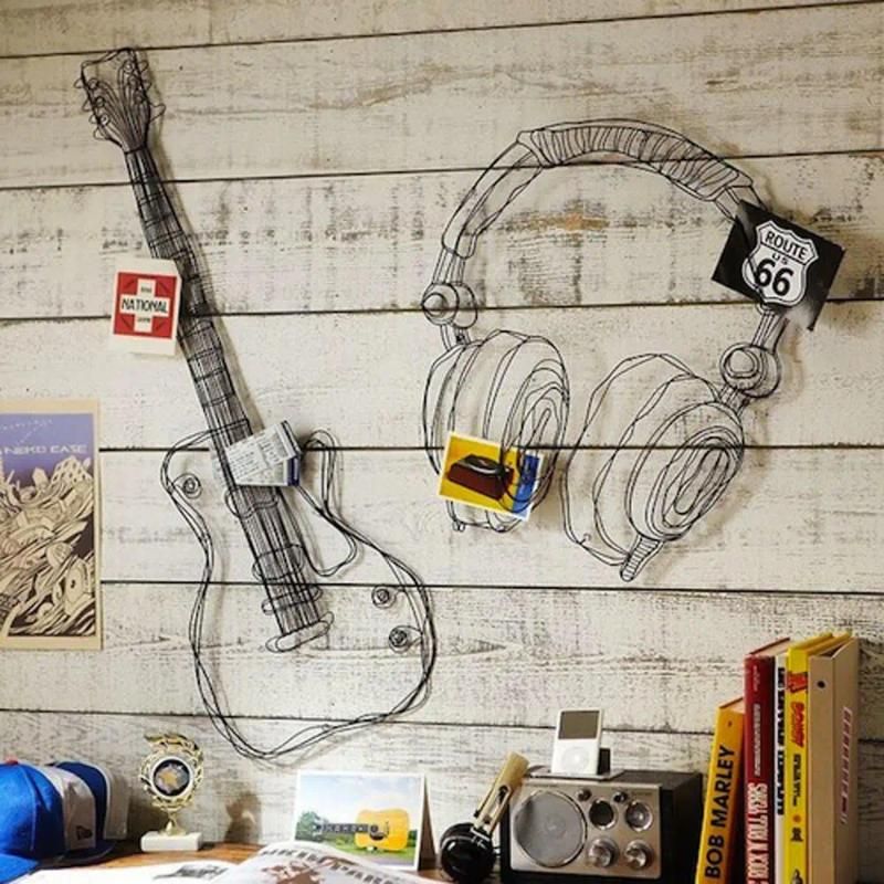 Gitarre und Headset