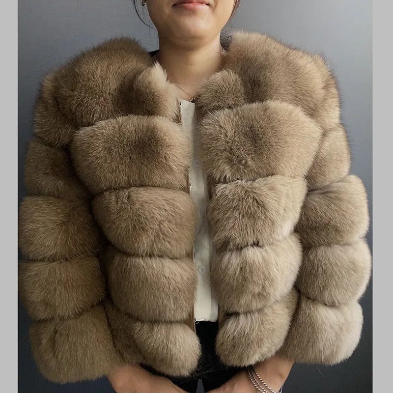 mocha fur jacket