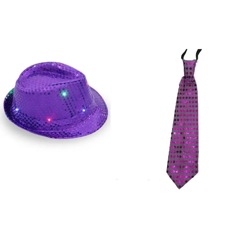 Purple Hat And Tie